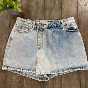 True Craft Blue Denim Skorts